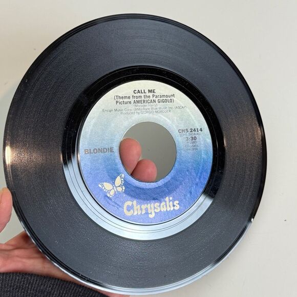3 Vintage 45 Vinyl Record Singles Blondie & The Beatles - Picture 9 of 12